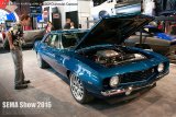 SEMA 2016 - Paul McTier looking over a 1969 Chevrolet Camaro - SEMA 2016